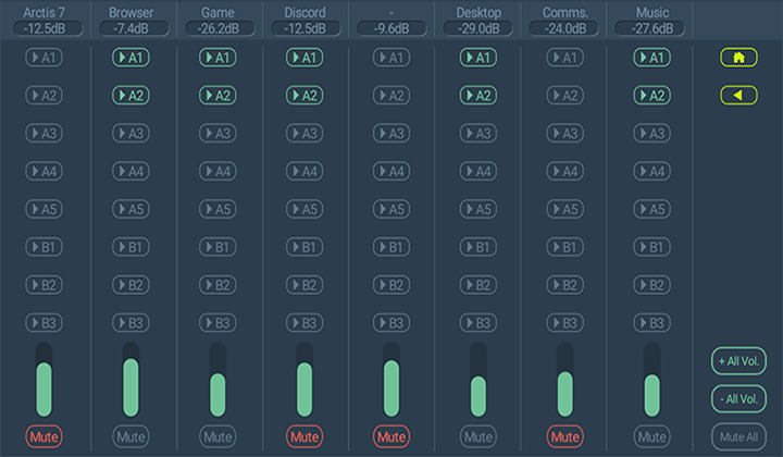 VoiceMeeter Simple Icons